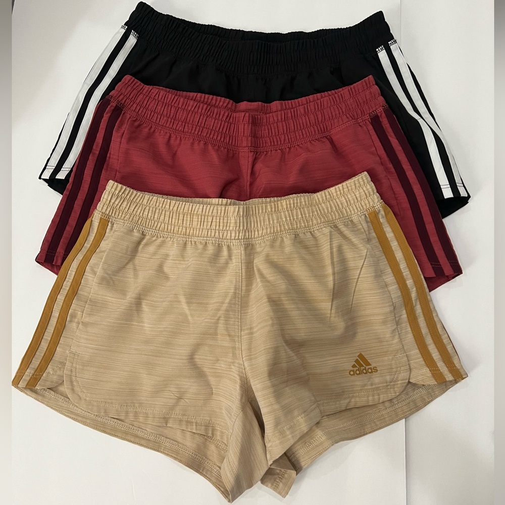 Adidas Shorts Set - Black, Maroon, Beige/Gold